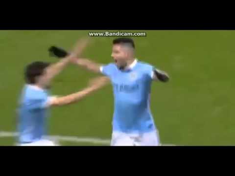 Sergio Aguero GOAL | Manchester City vs Everton | 3-1 | 27/01/16