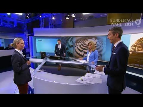 Alice Weidel (AfD) wehrt sich gegen ARD-Zamperoni | Bundestagswahl 26.09.2021