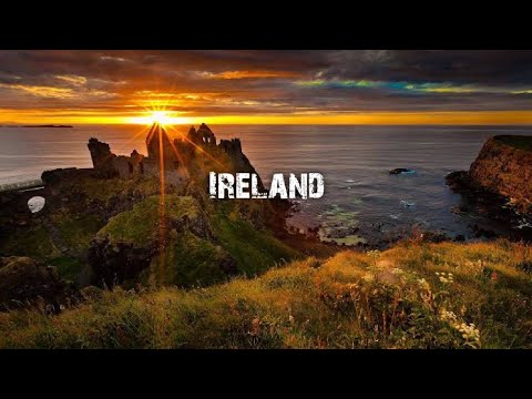 Nature 4K Ireland country Ireland in 4K Drone Fly By 16 minutes  Relaxing and Calming Music.