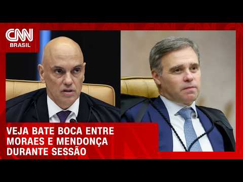 Moraes e Mendonça batem boca durante julgamento no STF | BASTIDORES CNN
