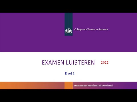 Luisteren examen B1 (2022) deel 1