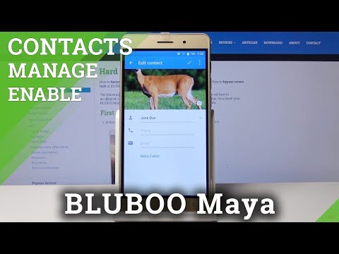 How to Add Photo to Contact in BLUBOO Maya - Personalize Contacts