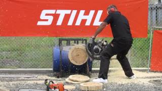 preview picture of video 'Jason Wynyard demonstrating the Hot Saw at Stihl Shop Greytown (Feb 2014)'