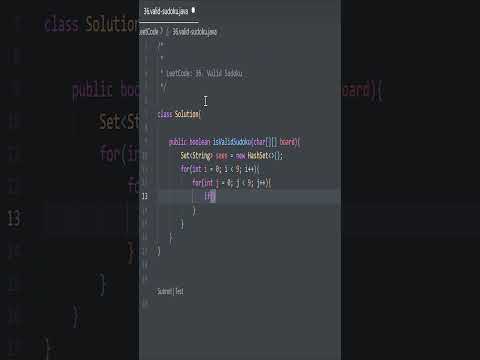 Valid Sudoku | Amazon Interview Question | LeetCode 36 #leetcode #amazon