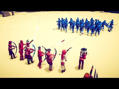 ALL ARCHERS UNITS vs 20x EVERY UNIT - Totally Accurate Battle Simulator TABS