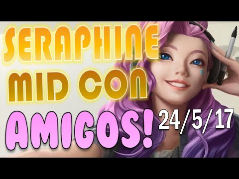 Probando a Seraphine en la mid con amigos