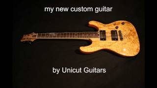 Unicut guitars custom spalted maple guitar