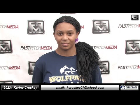 2023 Karina Croskey Third Base and Outfield Softball Skills Video - Lady Wolfpack 18 Gold - Alkire
