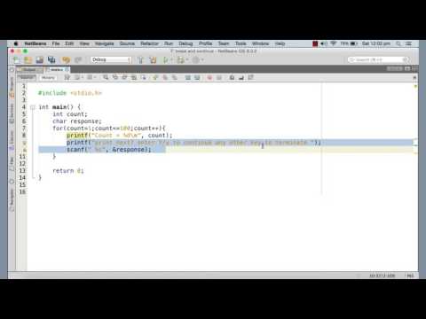 [C Tutorial For Beginners]:35  How to break a loop early  use of 'break' keyword