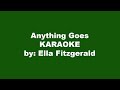 Ella Fitzgerald Anything Goes Karaoke