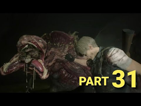 RESIDENT EVIL 2 REMASTER Pt 31 (Sewage Monster)Ps4 pro gameplay