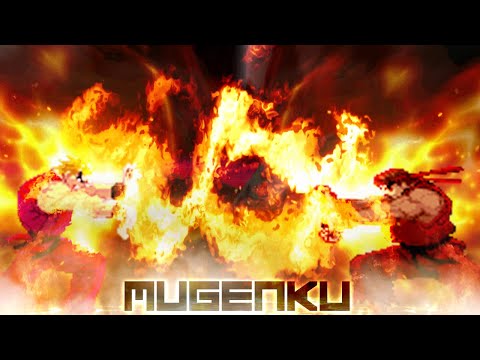 New Fire Power Ken Burn vs Evil Ryu Mystikblaze! Fire Element Battle! Street Fighter MUGEN