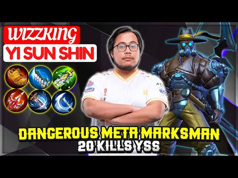 Dangerous Meta Marksman, 20 Kills YSS [ Wizzking Yi Sun Shin ] Mobile Legends