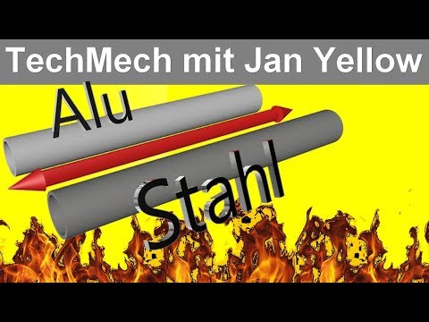 Wie berechnet man die Wärmespannung des eingespannten Rohrs? Was ist thermische Dehnung? (Z/D 02)