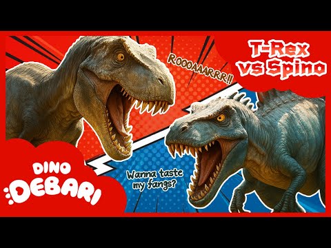 A breathtaking duel! | 🦖T-Rex vs Spinosaurus | DebariTV