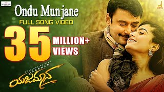 Yajamana  Ondu Munjane 4K Video Song  Darshan  Ras