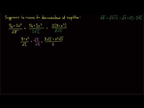 Comment Rendre Un Denominateur Rationnel 2 Video Khan Academy