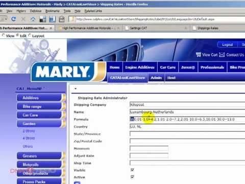 DotNetNuke Tutorial, setup shipping rates in Catalook 2/2 - Video #33