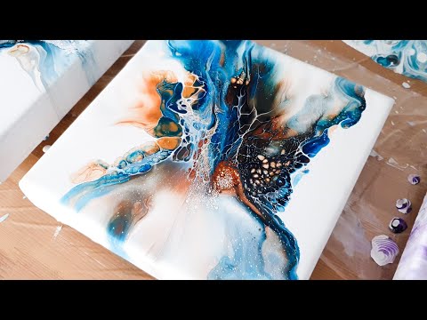Acrylic Pouring - The Good Old Fashioned Dutch Pour - Fluid painting technique