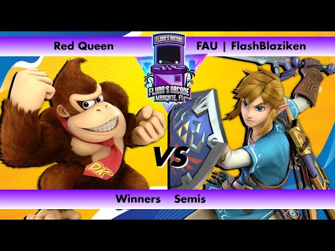 Flynn's Arcade 074 Winners Semis - Red Queen (Donkey Kong) vs FAU | FlashBlaziken (Link)SSBU Tourney