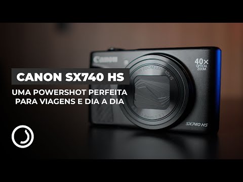 Câmera Canon PowerShot SX740 HS Prata | Zoom 40x, Wi-Fi, 4K