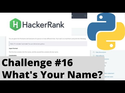 Whats Your Name String Hackerrank Python