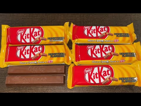 KitKat Honeycomb Flavoured Chocolate Nestlè - Unboxing - Review