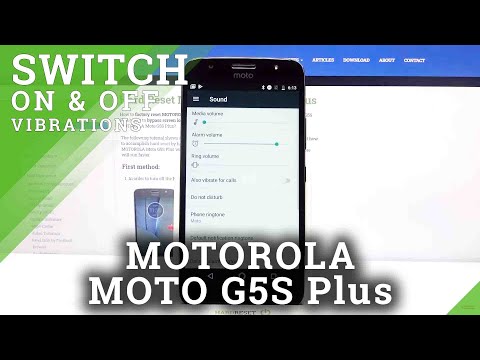 How to Customize Vibrations in Motorola Moto G5S Plus - Change Vibration Settings