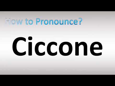 How to Pronounce Ciccone