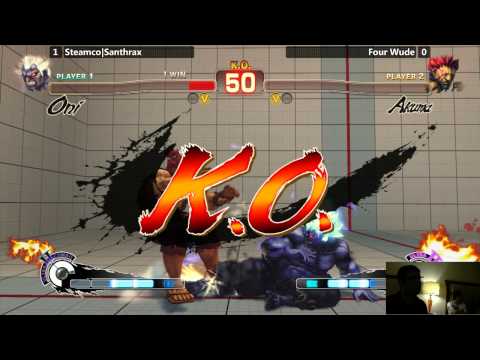 USF4 @ TFC Salty Suite - SteamCo|Santhrax (Oni) vs DisplayLag|FourWude (Akuma)