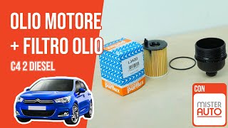 Youtube thumbnail of video "Cambio olio motore e filtro dell'olio Citroën C4 2 1.6 HDI 🛢"