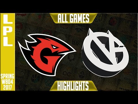 Vici Gaming vs Game Talents Highlights All Games - LPL Spring 2017 W8D4 - VG vs GT All Games