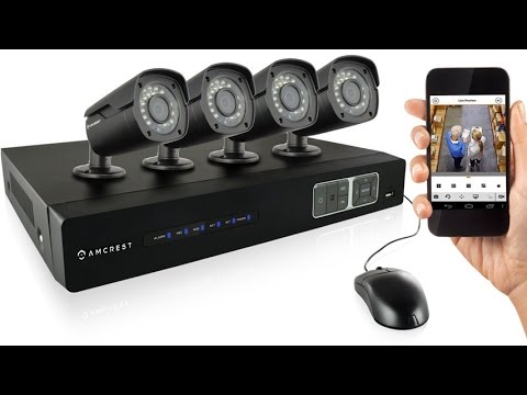 Amcrest 720P HD Over Analog 4CH Video Security System With 1TB HD For 360 Hours 8Ch Recording