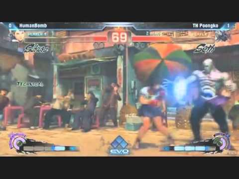 EVO 2012 Top 16 Humanbomb (Sakura) vs Poongko