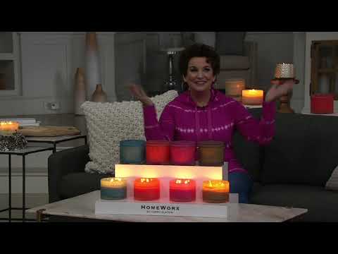 HomeWorx by Harry Slatkin Set of 2 4-Wick Candles on QVC