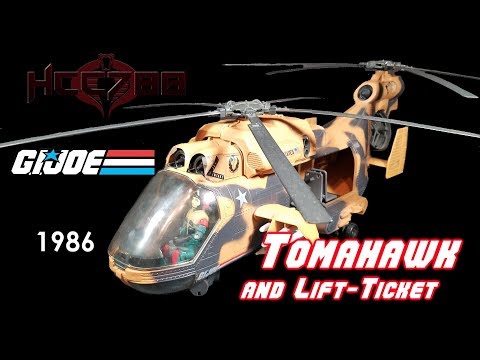 HCC788 - 1986 TOMAHAWK and LIFT-TICKET - Vintage G.I. Joe toy review!