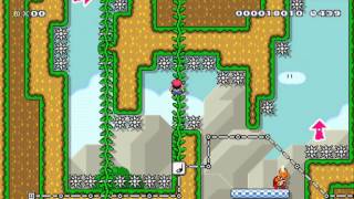 Super Mario Maker - Pit of Panga: Grown Man's Garden beaten