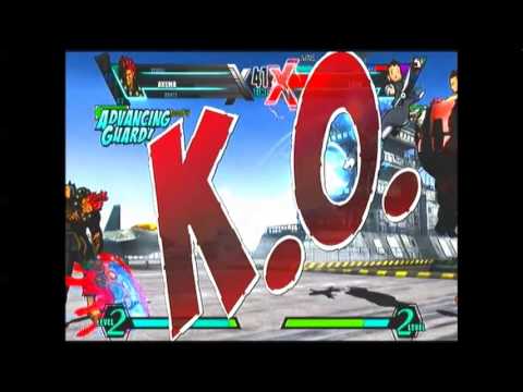 Ultimate Marvel vs Capcom 3 PS3 Ranked Match 16 - close, revenge and bad mouth player