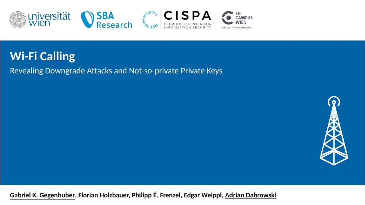 WiFi Calling: Revealing Downgrade Attacks and Not-so-private private Keys