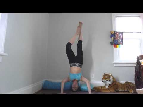 Parsva Bakasana in Garudasana Legs