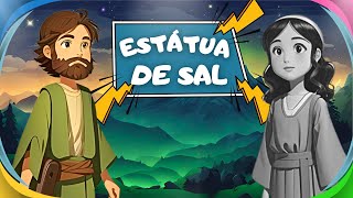 A ESTÁTUA DE SAL | Desenho Bíblico Infantil | Histórias da Bíblia para crianças