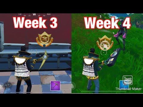 Season 10 week 3 and 4 secret battle star locations