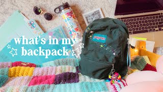 WHAT’S IN MY BACKPACK // second year at ucla, first year back on campus! ʕ •ᴥ•ʔ ☆