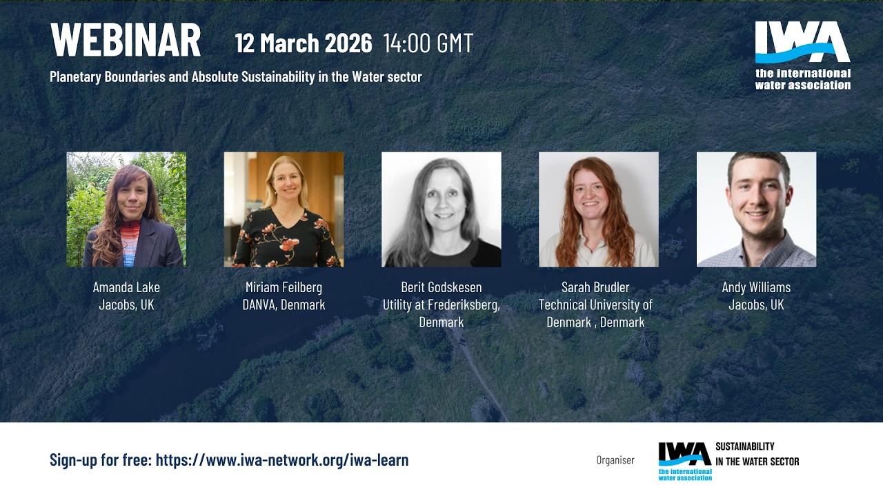 IWA Webinar: Planetary Boundaries and Absolute Sustainability in the Water sector