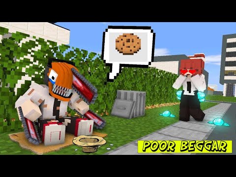 Poor chainsaw man lovestory - Monsterschool  Minecraft Animation