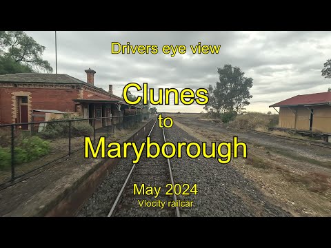 Drivers eye view, Clunes to Maryborough, May 2024