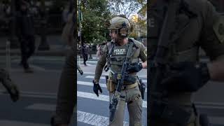 ICE in New York City going after criminals and disrupting America.