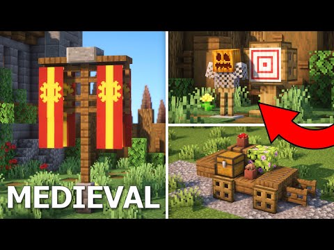 Goldrobin - Minecraft | 15+ Medieval Build Hacks! [EASY]