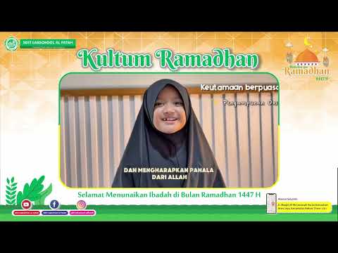 Kultum Ramadhan 1447 H, Hari ke 1 oleh Aneerya Maiza Imani