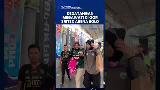 Momen Akrab saat Kedatangan Megawati di GOR Sritex Solo, Jalani Laga Hidup Mati Lawan Electric PLN